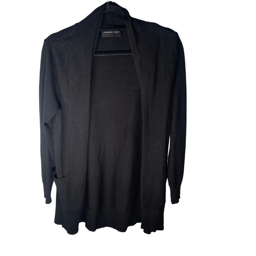 Alexander + David Women's Black Open Cardigan Size Small / Medium